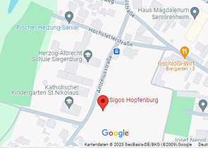 Anfahrt Sigos Hopfenburg